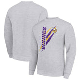 Minnesota Vikings Starter Color Scratch Team Graphic Fleece Pullover Sweatshirt - Heather Gray - NFL