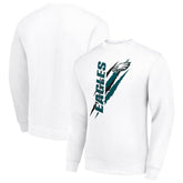 Philadelphia Eagles Starter Color Scratch Team Graphic Fleece Pullover Sweatshirt - White - NFL