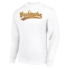 Washington Commanders Starter Tailsweep Team Graphic Tri-Blend Fleece Pullover Sweatshirt - White - NFL