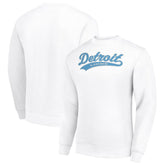 Detroit Lions Starter Tailsweep Team Graphic Tri-Blend Fleece Pullover Sweatshirt - White - NFL