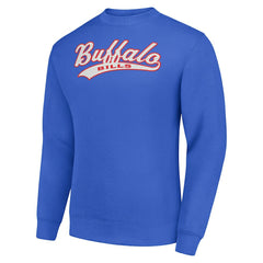 Buffalo Bills Starter Tailsweep Team Graphic Tri-Blend Fleece Pullover Sweatshirt - Royal - NFL