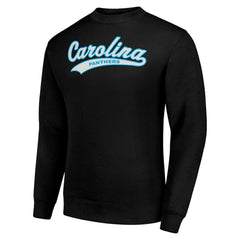 Carolina Panthers Starter Tailsweep Team Graphic Tri-Blend Fleece Pullover Sweatshirt - Black - NFL