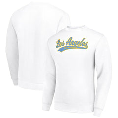 Los Angeles Chargers Starter Tailsweep Team Graphic Tri-Blend Fleece Pullover Sweatshirt - White - NFL