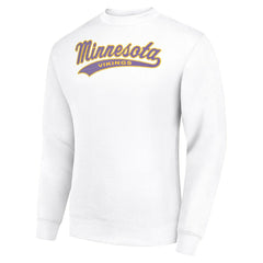 Minnesota Vikings Starter Tailsweep Team Graphic Tri-Blend Fleece Pullover Sweatshirt - White - NFL
