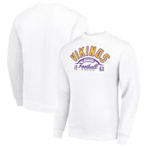 Minnesota Vikings Starter Half Ball Team Graphic Tri-Blend Fleece Pullover Sweatshirt - White - NFL