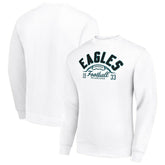 Philadelphia Eagles Starter Half Ball Team Graphic Tri-Blend Fleece Pullover Sweatshirt - White - NFL