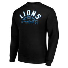 Detroit Lions Starter Half Ball Team Graphic Fleece Pullover Sweatshirt - Black - NFL