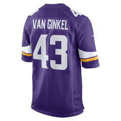 Andrew Van Ginkel Minnesota Vikings Team Game Jersey - Purple - Nike