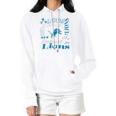 Detroit Lions G-III 4Her by Carl Banks Women's Collage Graphic Fleece Pullover Hoodie - White - NFL