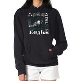 Philadelphia Eagles G-III 4Her by Carl Banks Women's Collage Graphic Fleece Pullover Hoodie - Black - NFL