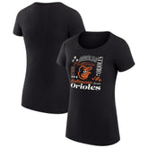 Baltimore Orioles G-III 4Her by Carl Banks Women's Super-Slim Fit Lightweight Collage Team Graphic Crew Neck T-Shirt for sale