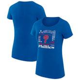 Philadelphia Phillies G-III 4Her by Carl Banks Women's Super-Slim Fit Lightweight Collage Team Graphic Crew Neck T-Shirt for sale