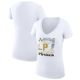 Pittsburgh Pirates G-III 4Her by Carl Banks Women's Super-Slim Fit Lightweight Collage Team Graphic V-Neck T-Shirt Online
