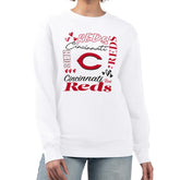 Cincinnati Reds G-III 4Her by Carl Banks Women's Collage Team Graphic Fleece Pullover Hoodie Near Me