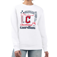 Cleveland Guardians G-III 4Her by Carl Banks Women's Collage Team Graphic Fleece Pullover Hoodie Sale