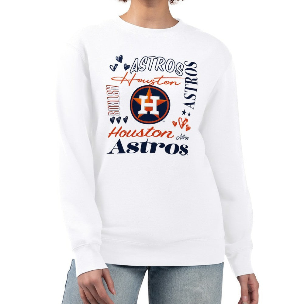 Houston Astros G-III 4Her by Carl Banks Women's Collage Team Graphic Fleece Pullover Hoodie Discount