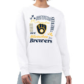 Milwaukee Brewers G-III 4Her by Carl Banks Women's Collage Team Graphic Fleece Pullover Hoodie Near Me
