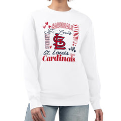 St. Louis Cardinals G-III 4Her by Carl Banks Women's Collage Team Graphic Fleece Pullover Hoodie Discount