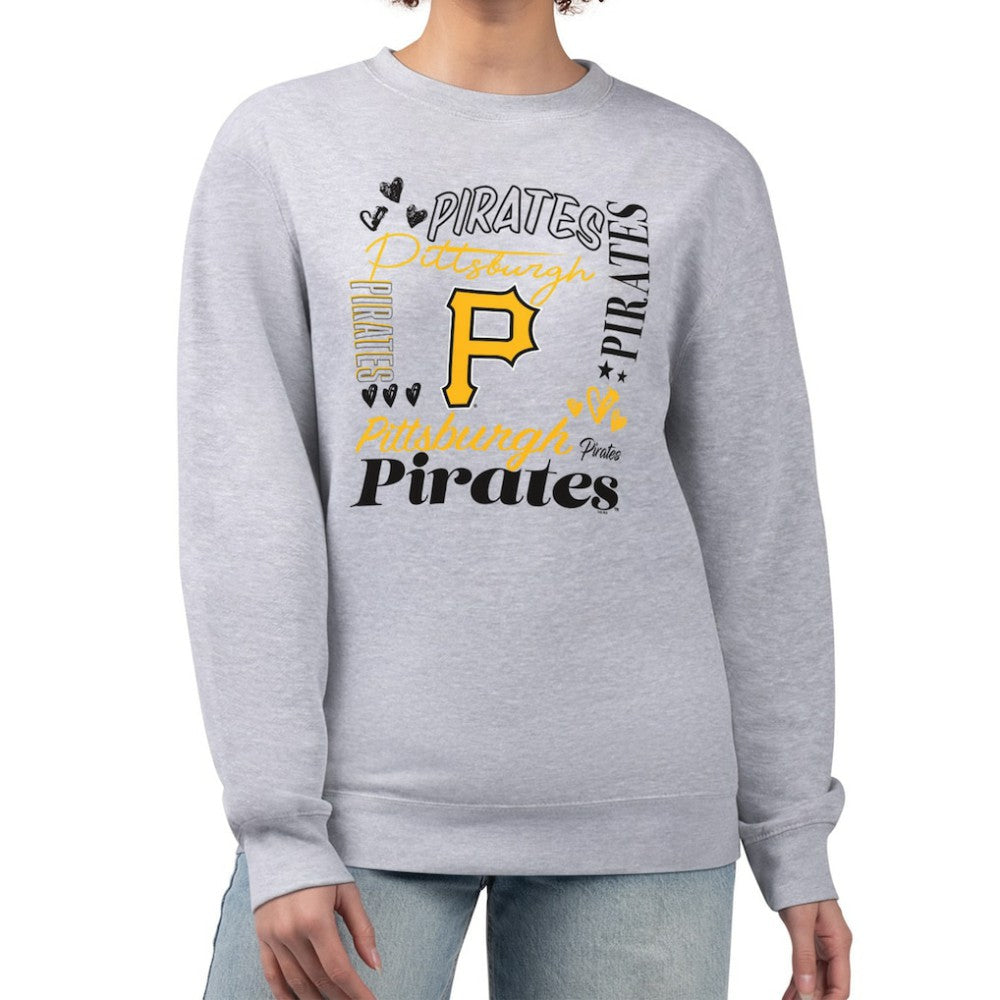 Pittsburgh Pirates G-III 4Her by Carl Banks Women's Collage Team Graphic Fleece Pullover Hoodie Sale
