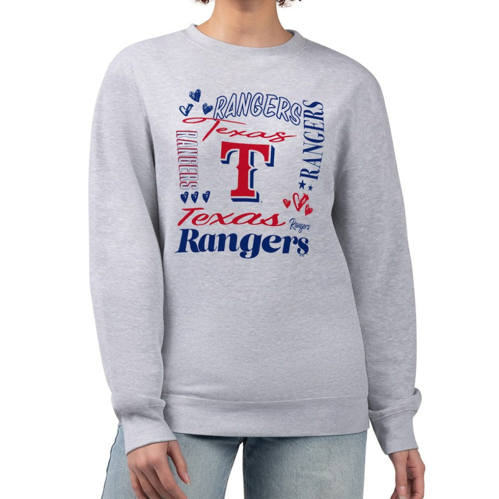 Texas Rangers G-III 4Her by Carl Banks Women's Collage Team Graphic Fleece Pullover Hoodie for sale