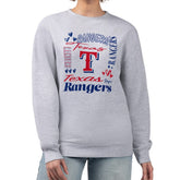 Texas Rangers G-III 4Her by Carl Banks Women's Collage Team Graphic Fleece Pullover Hoodie for sale