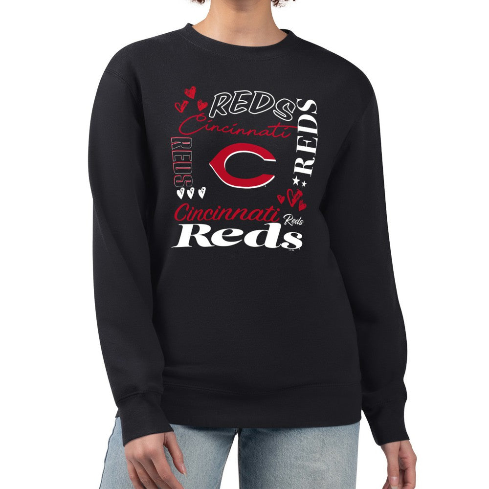 Cincinnati Reds G-III 4Her by Carl Banks Women's Collage Team Graphic Fleece Pullover Hoodie Near Me