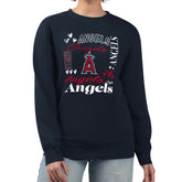 Los Angeles Angels G-III 4Her by Carl Banks Women's Collage Team Graphic Fleece Pullover Hoodie Sale