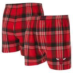Chicago Bulls Concepts Sport Region Flannel Boxer Short Red