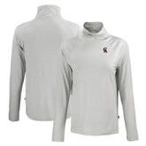 California Angels Cutter & Buck Women's Cooperstown Collection Coastline Epic Comfort Eco Recycled Funnel Neck Raglan Pullover Top Outlet