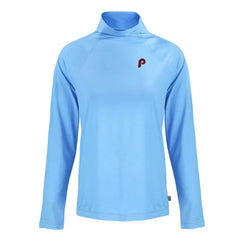 Philadelphia Phillies Cutter & Buck Women's Cooperstown Collection Coastline Epic Comfort Eco Recycled Funnel Neck Raglan Pullover Top Outlet