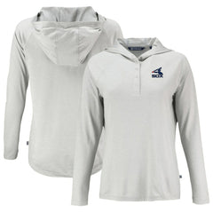 Chicago White Sox Cutter & Buck Women's Cooperstown Collection Coastline Epic Comfort Eco Recycled Hoodie Raglan Long Sleeve T-Shirt Online