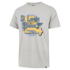St. Louis Blues '47 Regional Localized Franklin T-Shirt - Gray | 47 brand Lifestyle