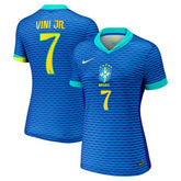 Nike - Vini Jr. Brazil National Team Women's 2024 Away Replica Jersey - Blue
