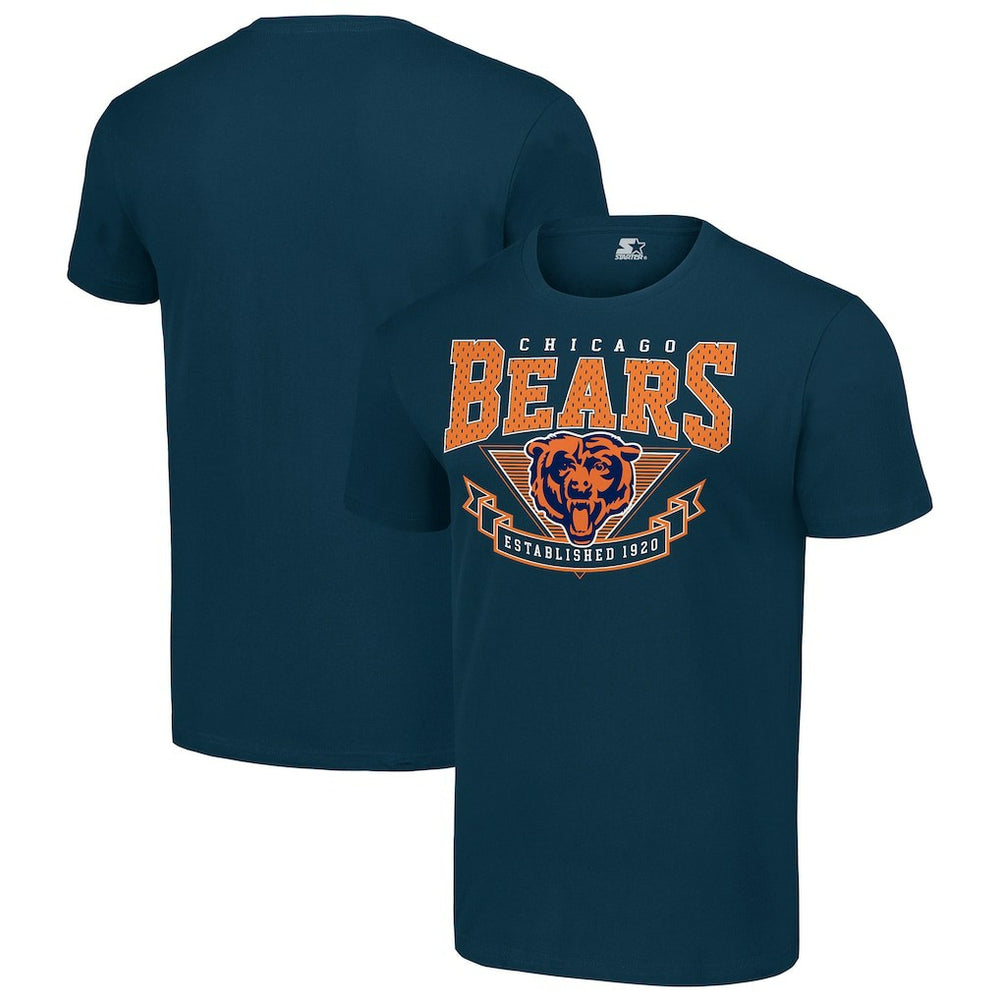 Chicago Bears Starter 80s Inspired Team Logo T-Shirt - Navy - NFL