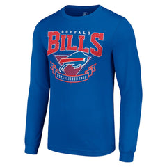 Buffalo Bills Starter '80s Inspired Team Logo Long Sleeve T-Shirt - Royal - NFL