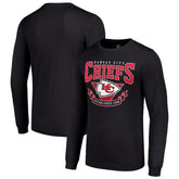 Kansas City Chiefs Starter '80s Inspired Team Logo Long Sleeve T-Shirt - Black - NFL