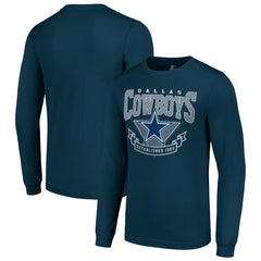 Dallas Cowboys Starter '80s Inspired Team Logo Long Sleeve T-Shirt - Navy - NFL
