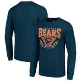 Chicago Bears Starter '80s Inspired Team Logo Long Sleeve T-Shirt - Navy - NFL