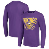 Minnesota Vikings Starter '80s Inspired Team Logo Long Sleeve T-Shirt - Purple - NFL