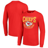 Kansas City Chiefs Starter '80s Inspired Team Logo Long Sleeve T-Shirt - Red - NFL