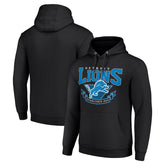 Detroit Lions Starter ‘80s Inspired Pullover Hoodie - Black - NFL