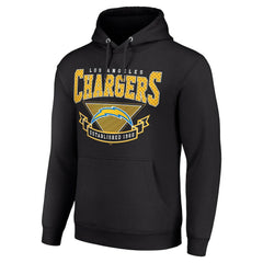 Los Angeles Chargers Starter ‘80s Inspired Pullover Hoodie - Black - NFL