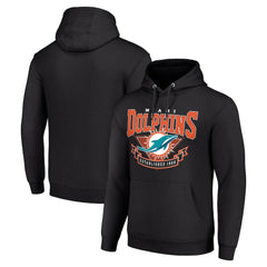 Miami Dolphins Starter ‘80s Inspired Pullover Hoodie - Black - NFL