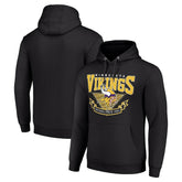 Minnesota Vikings Starter ‘80s Inspired Pullover Hoodie - Black - NFL