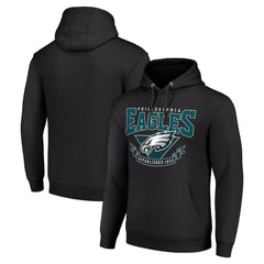 Philadelphia Eagles Starter ‘80s Inspired Pullover Hoodie - Black - NFL