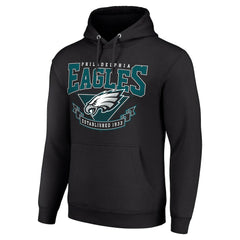 Philadelphia Eagles Starter ‘80s Inspired Pullover Hoodie - Black - NFL