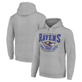 Baltimore Ravens Starter ‘80s Inspired Pullover Hoodie - Heather Gray - NFL