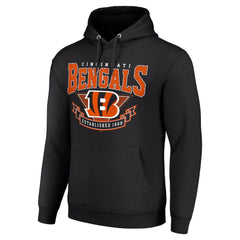 Cincinnati Bengals Starter ‘80s Inspired Pullover Hoodie - Black - NFL