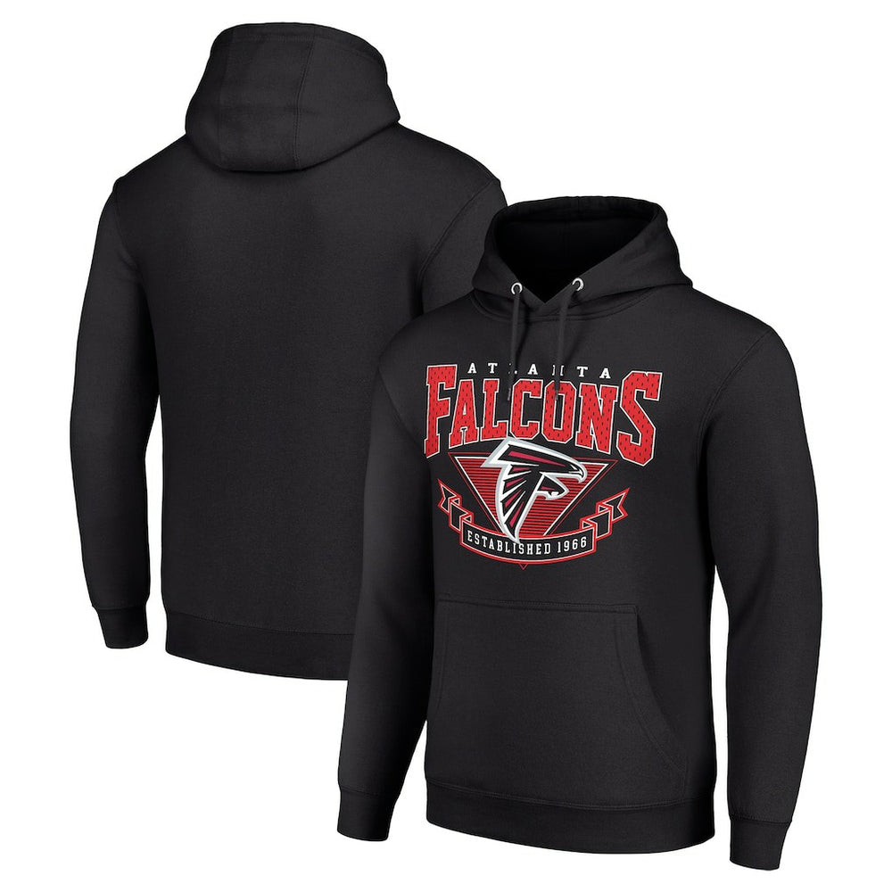 Atlanta Falcons Starter ‘80s Inspired Pullover Hoodie - Black - NFL