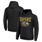 Baltimore Ravens Starter ‘80s Inspired Pullover Hoodie - Black - NFL